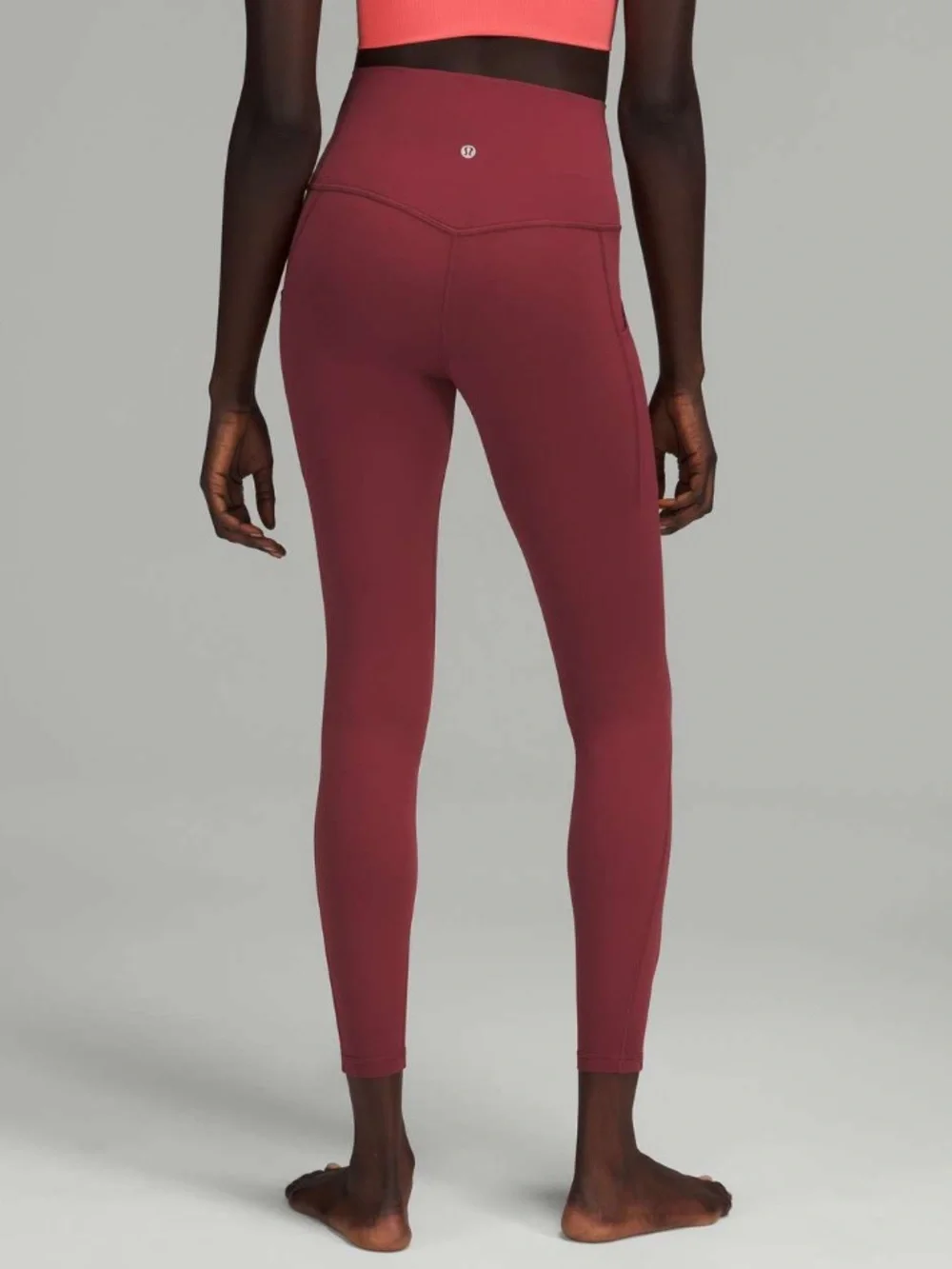 Lululemon High-Rise Leggings with Pockets 25” Mulled Wine Size 8